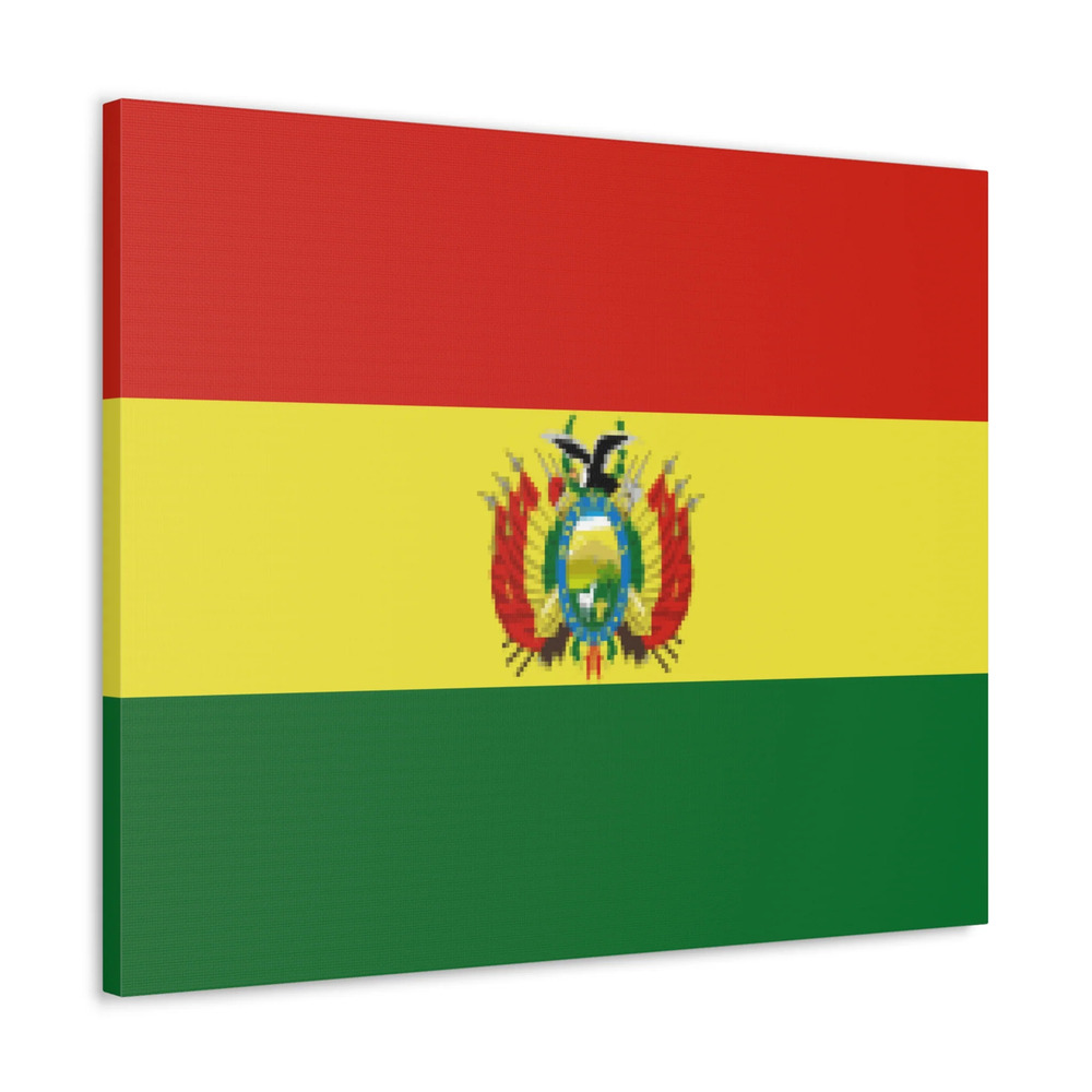 Bolivia Country Flag Canvas Vibrant Wall Art Unframed Home Decor